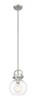 Newton Sphere - 1 Light - 8 inch - Satin Nickel - Mini Pendant (3442|410-1SS-SN-G410-8CL)