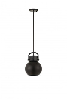 Newton Sphere - 1 Light - 8 inch - Matte Black - Mini Pendant (3442|410-1SS-BK-M410-8BK)