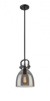 Newton Bell - 1 Light - 8 inch - Matte Black - Multi Pendant (3442|410-1SS-BK-G412-8SM)