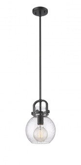 Newton Sphere - 1 Light - 8 inch - Matte Black - Mini Pendant (3442|410-1SS-BK-G410-8SDY)
