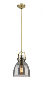 Newton Bell - 1 Light - 8 inch - Brushed Brass - Mini Pendant (3442|410-1SS-BB-G412-8SM)