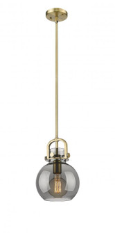 Newton Sphere - 1 Light - 8 inch - Brushed Brass - Mini Pendant (3442|410-1SS-BB-G410-8SM)