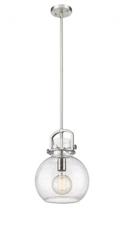 Newton Sphere - 1 Light - 8 inch - Brushed Satin Nickel - Stem Hung - Mini Pendant (3442|410-1SM-SN-G410-10SDY)