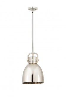 Newton Bell - 1 Light - 10 inch - Polished Nickel - Mini Pendant (3442|410-1SM-PN-M412-10PN)