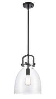Newton Bell - 1 Light - 10 inch - Matte Black - Mini Pendant (3442|410-1SM-BK-G412-10CL)