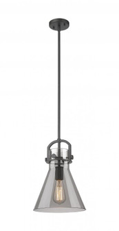 Newton Cone - 1 Light - 10 inch - Matte Black - Mini Pendant (3442|410-1SM-BK-G411-10SM)