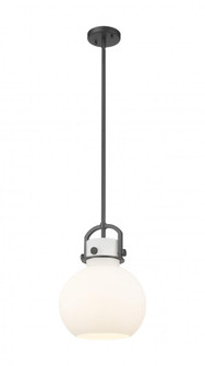 Newton Sphere - 1 Light - 10 inch - Matte Black - Mini Pendant (3442|410-1SM-BK-G410-10WH)