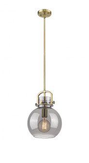 Newton Sphere - 1 Light - 10 inch - Brushed Brass - Stem Hung - Mini Pendant (3442|410-1SM-BB-G410-10SM)