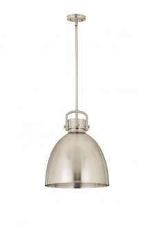 Newton Bell - 1 Light - 14 inch - Satin Nickel - Pendant (3442|410-1SL-SN-M412-14SN)