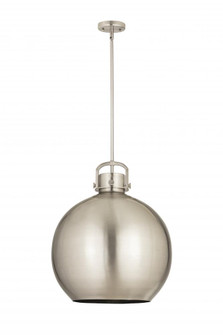 Newton Sphere - 1 Light - 18 inch - Satin Nickel - Pendant (3442|410-1SL-SN-M410-18SN)