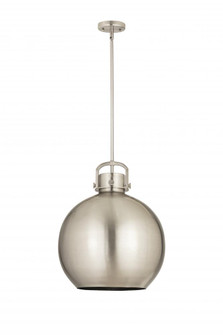 Newton Sphere - 1 Light - 16 inch - Satin Nickel - Pendant (3442|410-1SL-SN-M410-16SN)