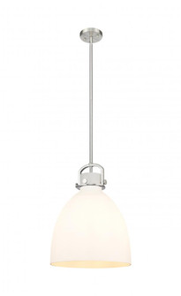 Newton Bell - 1 Light - 14 inch - Satin Nickel - Pendant (3442|410-1SL-SN-G412-14WH)