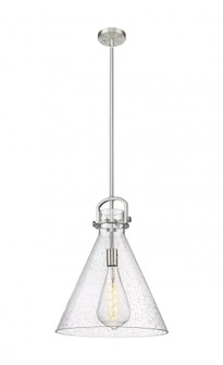 Newton Cone - 1 Light - 16 inch - Satin Nickel - Pendant (3442|410-1SL-SN-G411-16SDY)