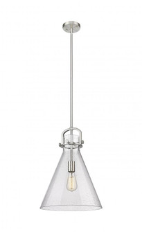Newton Cone - 1 Light - 14 inch - Satin Nickel - Pendant (3442|410-1SL-SN-G411-14SDY)
