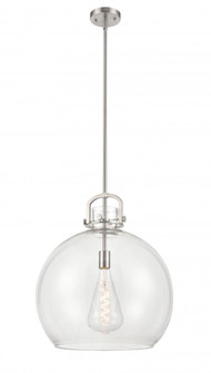 Newton Sphere - 1 Light - 18 inch - Satin Nickel - Multi Pendant (3442|410-1SL-SN-G410-18CL)