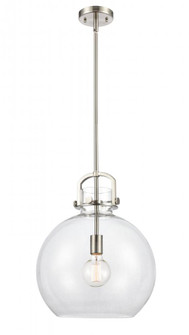 Newton Sphere - 1 Light - 14 inch - Satin Nickel - Pendant (3442|410-1SL-SN-G410-14CL)