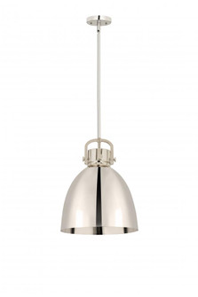 Newton Bell - 1 Light - 14 inch - Polished Nickel - Pendant (3442|410-1SL-PN-M412-14PN)