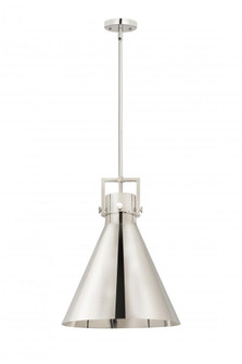 Newton Cone - 1 Light - 16 inch - Polished Nickel - Multi Pendant (3442|410-1SL-PN-M411-16PN)