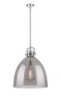 Newton Bell - 1 Light - 18 inch - Polished Nickel - Multi Pendant (3442|410-1SL-PN-G412-18SM)