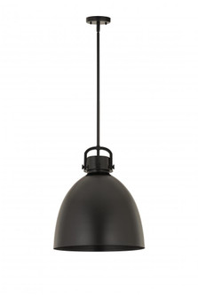 Newton Bell - 1 Light - 14 inch - Matte Black - Pendant (3442|410-1SL-BK-M412-14BK)
