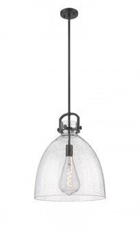 Newton Bell - 1 Light - 16 inch - Matte Black - Pendant (3442|410-1SL-BK-G412-16SDY)