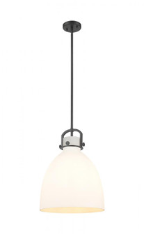 Newton Bell - 1 Light - 14 inch - Matte Black - Pendant (3442|410-1SL-BK-G412-14WH)