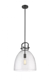 Newton Bell - 1 Light - 14 inch - Matte Black - Pendant (3442|410-1SL-BK-G412-14SDY)