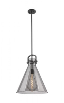 Newton Cone - 1 Light - 16 inch - Matte Black - Pendant (3442|410-1SL-BK-G411-16SM)