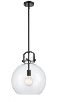 Newton Sphere - 1 Light - 14 inch - Matte Black - Pendant (3442|410-1SL-BK-G410-14CL)