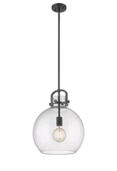 Newton Sphere - 1 Light - 14 inch - Matte Black - Pendant (3442|410-1SL-BK-G410-14SDY)
