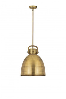 Newton Bell - 1 Light - 14 inch - Brushed Brass - Pendant (3442|410-1SL-BB-M412-14BB)