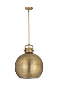 Newton Sphere - 1 Light - 16 inch - Brushed Brass - Pendant (3442|410-1SL-BB-M410-16BB)