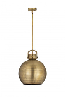 Newton Sphere - 1 Light - 14 inch - Brushed Brass - Pendant (3442|410-1SL-BB-M410-14BB)