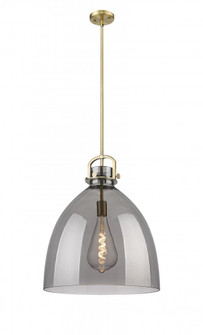 Newton Bell - 1 Light - 18 inch - Brushed Brass - Multi Pendant (3442|410-1SL-BB-G412-18SM)