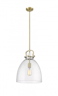Newton Bell - 1 Light - 14 inch - Brushed Brass - Pendant (3442|410-1SL-BB-G412-14SDY)