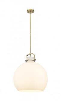 Newton Sphere - 1 Light - 18 inch - Brushed Brass - Multi Pendant (3442|410-1SL-BB-G410-18WH)