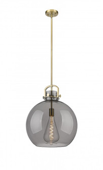 Newton Sphere - 1 Light - 16 inch - Brushed Brass - Pendant (3442|410-1SL-BB-G410-16SM)