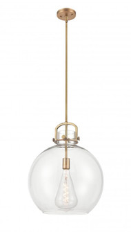 Newton Sphere - 1 Light - 16 inch - Brushed Brass - Multi Pendant (3442|410-1SL-BB-G410-16CL)