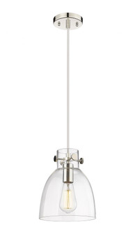 Newton Bell - 1 Light - 8 inch - Polished Nickel - Cord hung - Pendant (3442|410-1PS-PN-G412-8CL)