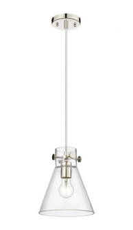 Newton Cone - 1 Light - 8 inch - Polished Nickel - Cord hung - Pendant (3442|410-1PS-PN-G411-8CL)