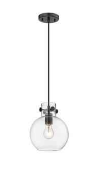 Newton Sphere - 1 Light - 8 inch - Matte Black - Cord hung - Pendant (3442|410-1PS-BK-G410-8CL)