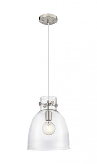 Newton Bell - 1 Light - 10 inch - Satin Nickel - Cord hung - Pendant (3442|410-1PM-SN-G412-10CL)