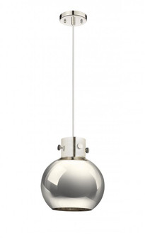 Newton Sphere - 1 Light - 10 inch - Polished Nickel - Cord hung - Pendant (3442|410-1PM-PN-M410-10PN)