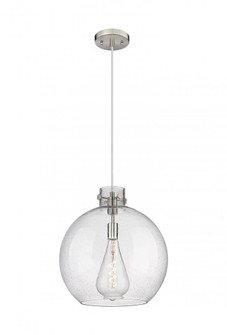 Newton Sphere - 1 Light - 16 inch - Brushed Satin Nickel - Cord hung - Pendant (3442|410-1PL-SN-G410-16SDY)