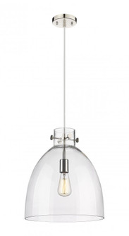 Newton Bell - 1 Light - 14 inch - Polished Nickel - Cord hung - Pendant (3442|410-1PL-PN-G412-14CL)