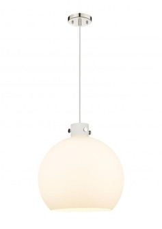 Newton Sphere - 1 Light - 18 inch - Polished Nickel - Cord hung - Pendant (3442|410-1PL-PN-G410-18WH)