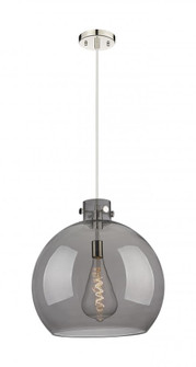 Newton Sphere - 1 Light - 18 inch - Polished Nickel - Cord hung - Pendant (3442|410-1PL-PN-G410-18SM)