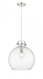 Newton Sphere - 1 Light - 14 inch - Polished Nickel - Cord hung - Pendant (3442|410-1PL-PN-G410-14CL)