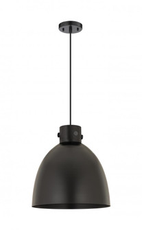 Newton Sphere - 1 Light - 14 inch - Matte Black - Cord hung - Pendant (3442|410-1PL-BK-M412-14BK)