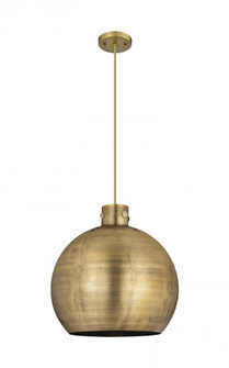 Newton Sphere - 1 Light - 18 inch - Brushed Brass - Cord hung - Pendant (3442|410-1PL-BB-M410-18BB)